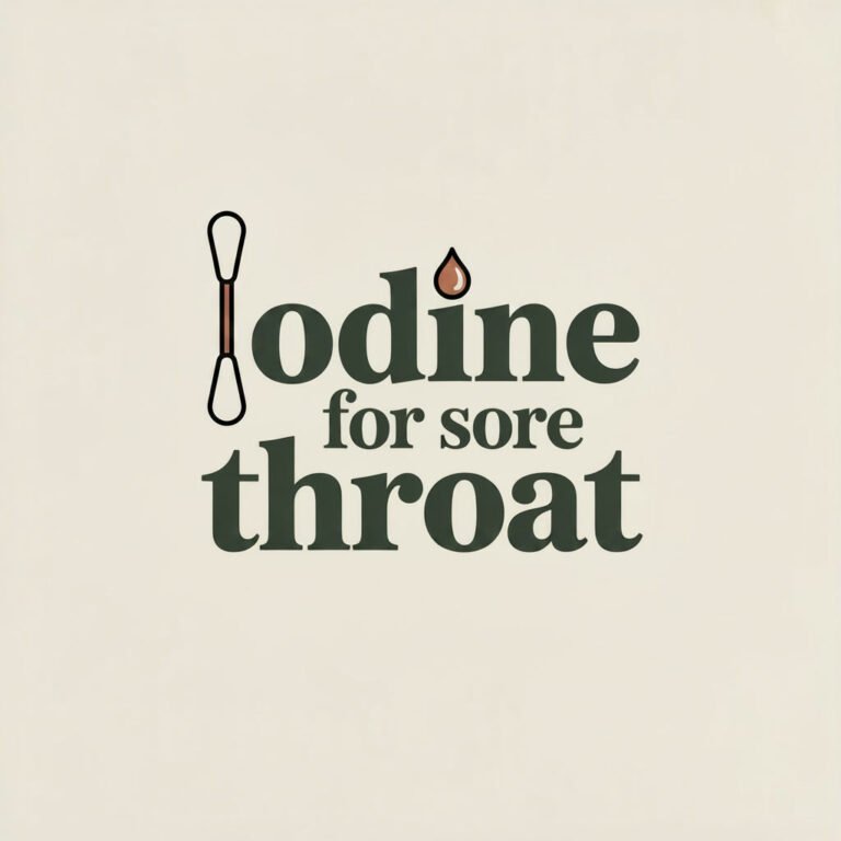 iodine for sore throat